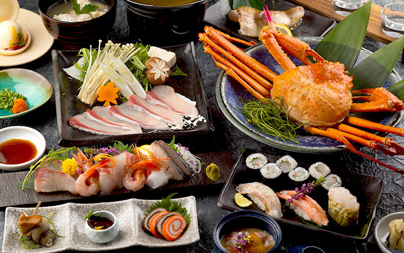 1泊2食付 宿泊プラン「海の幸食べつくしコース」