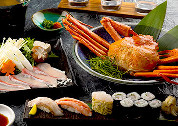 1泊2食付 宿泊プラン「海の幸食べつくしコース」