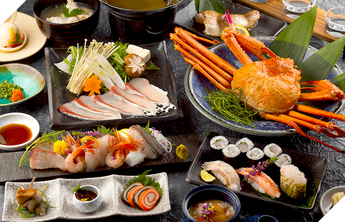1泊2食付 宿泊プラン「海の幸食べつくしコース」
