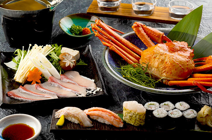 1泊2食付 宿泊プラン「海の幸食べつくしコース」