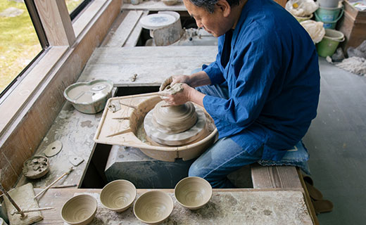 越中三助焼のコーヒーカップ イメージ